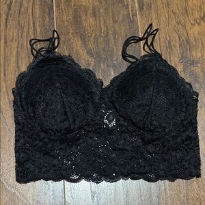Bozzolo Elegant Black Lace Bralette